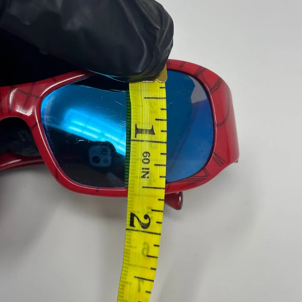 Marvel Spider Man Sunglasses Kids Red Web‎ Graphic Blue Tinted Lenses Superhero